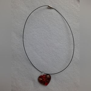 Red heart necklace